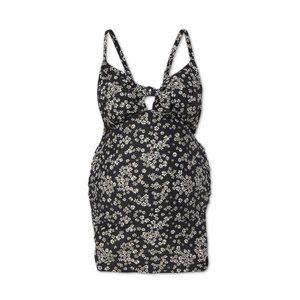 Isabel Maternity Women's XL Floral Print Daisy Chains Tie-Front Tankini Top